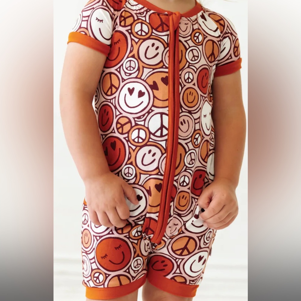 Little sleepies shorty romper
